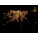 Buenos Aires satelital de noche