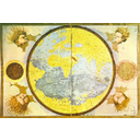 1519. Planisferio de Lupo Homem, donde se interpretan los océanos Atlántico, Índico y Pacífico como un único gran mar interior.