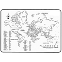 Para representar gráficamente los países del mundo se puede utilizar un mapa planisferio. 