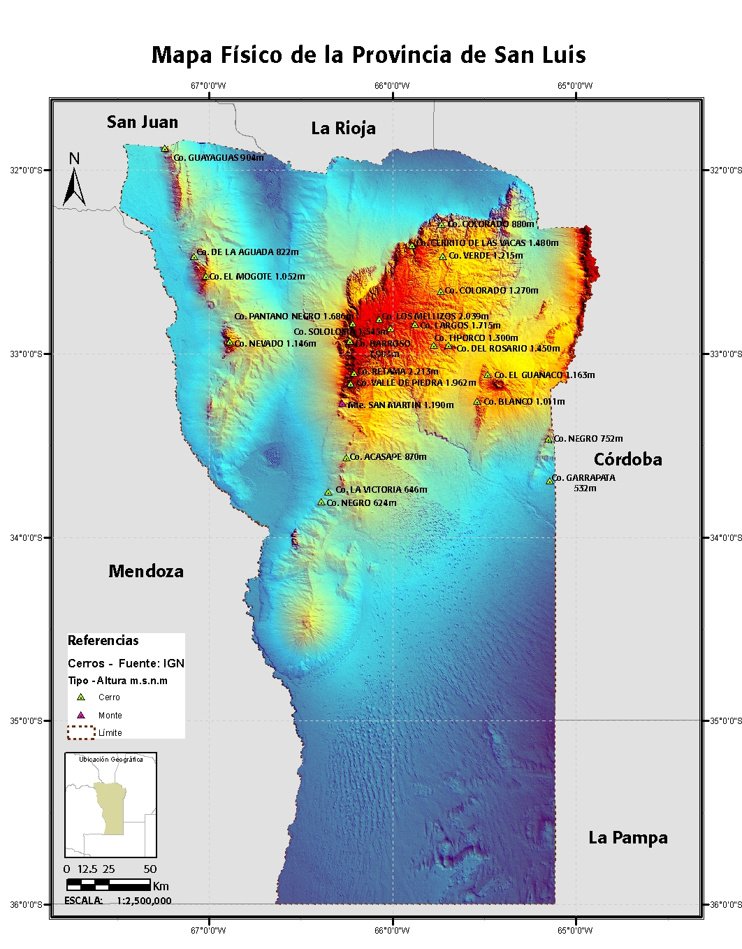 La Provincia de San Luis | Geografía de San Luis