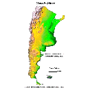 Mapa físico de la Argentina