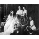 El zar Nicolás II y su familia.